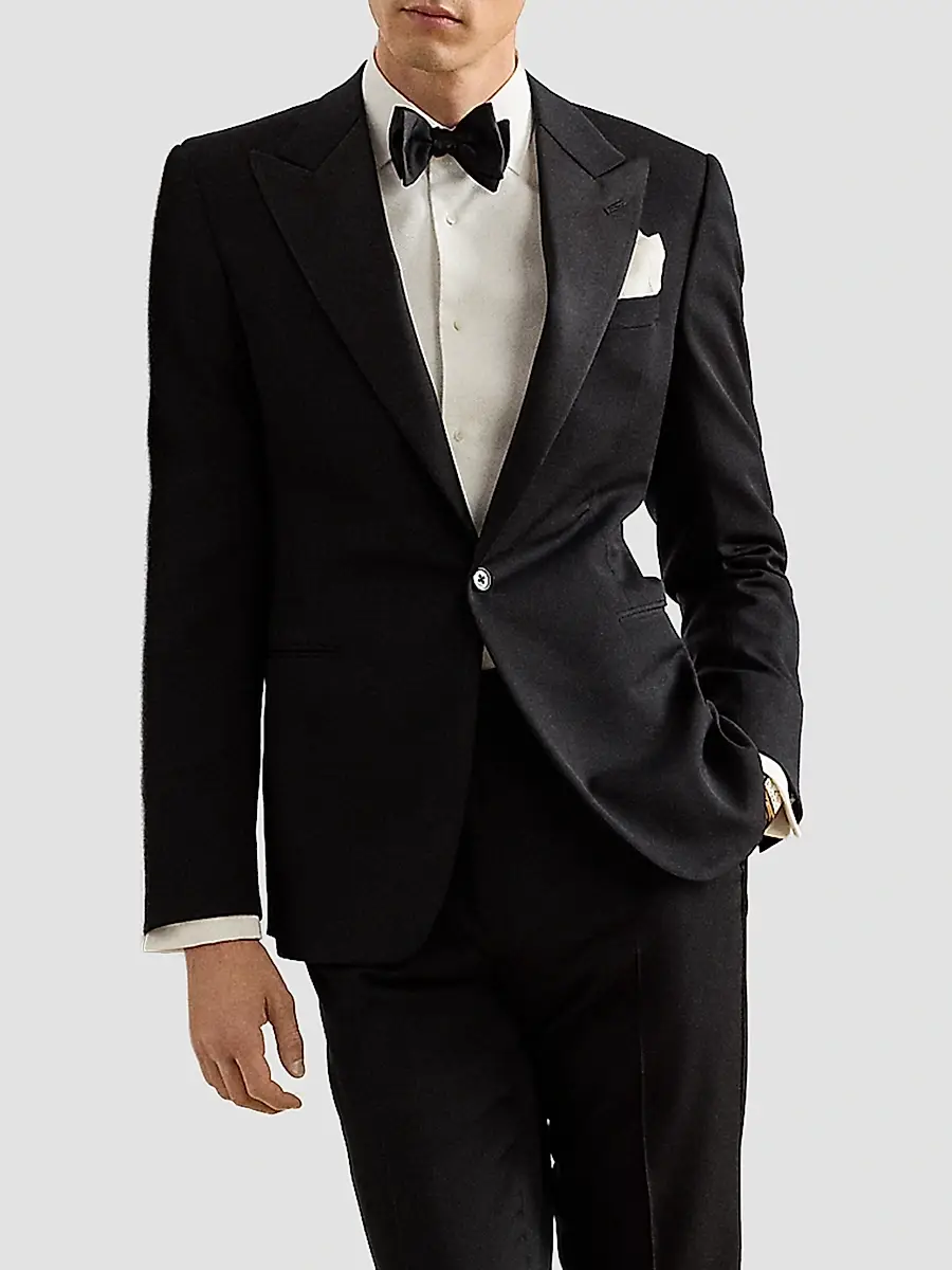 Ralph Lauren Purple Label Men's Sea Island Cotton Poplin Tuxedo Shirt | Thumbnail 5 Ralph Lauren Purple Label Men's Sea Island Cotton Poplin Tuxedo Shirt | Thumbnail 5