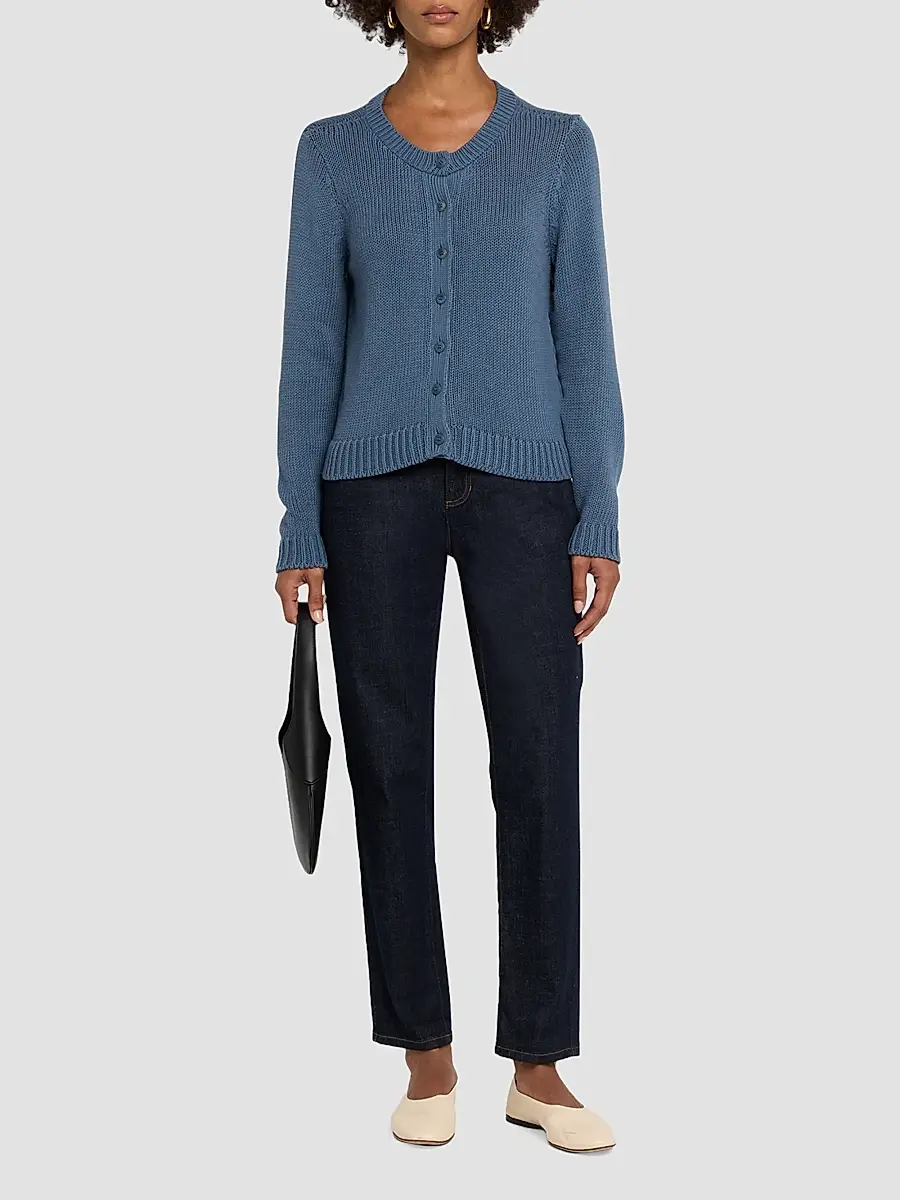 Eileen Fisher Women's Cotton Jersey Cardigan | Thumbnail 2