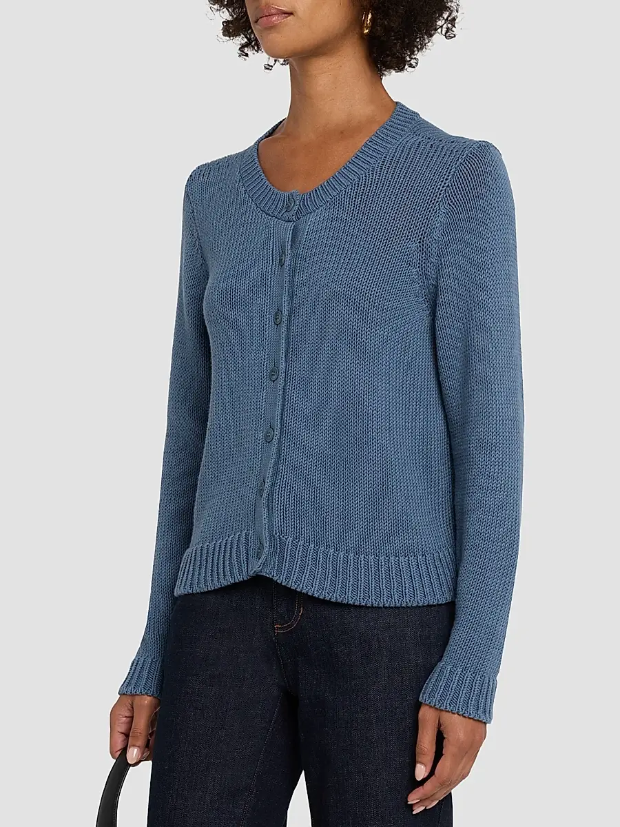 Eileen Fisher Women's Cotton Jersey Cardigan | Thumbnail 4