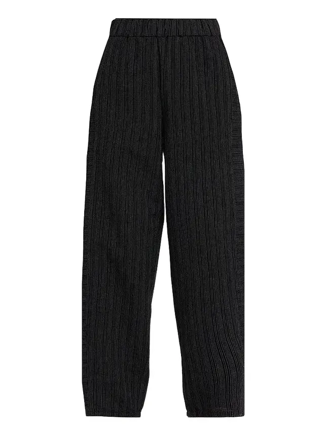 Women's Lantern Stripe Stitch Cotton-Blend Pants Women's Lantern Stripe Stitch Cotton-Blend Pants