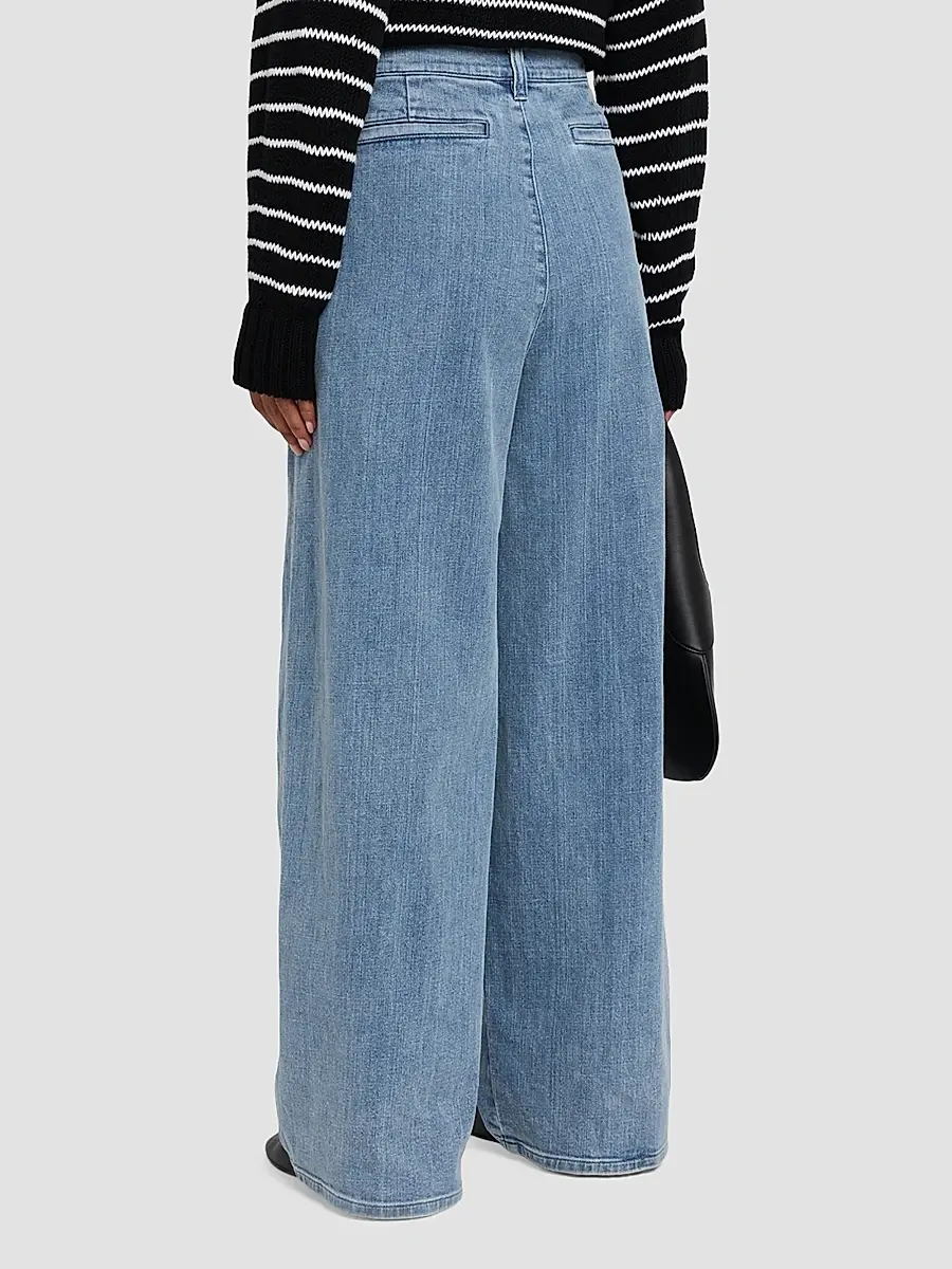Eileen Fisher Women's Roomy Wide-Leg Denim Trousers | Thumbnail 3 Eileen Fisher Women's Roomy Wide-Leg Denim Trousers | Thumbnail 3