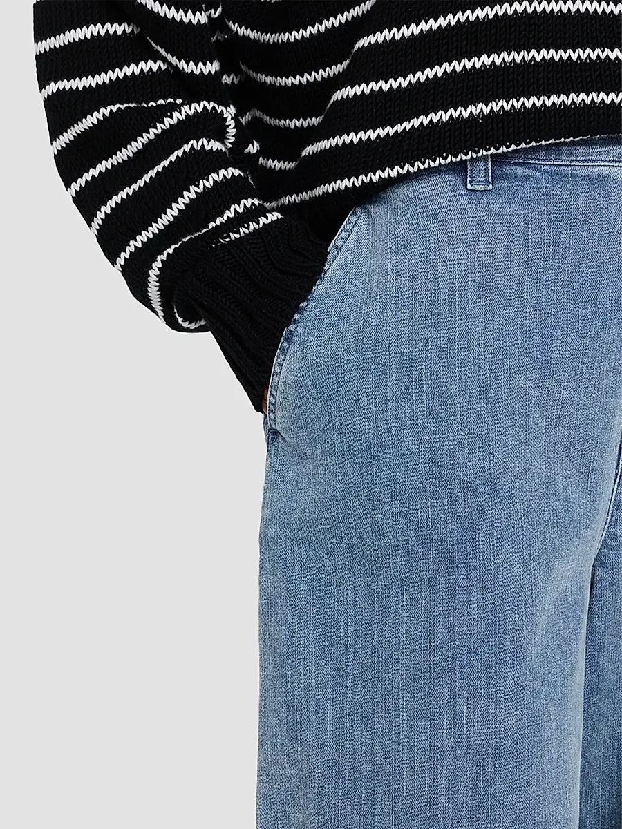 Eileen Fisher Women's Roomy Wide-Leg Denim Trousers | Thumbnail 5 Eileen Fisher Women's Roomy Wide-Leg Denim Trousers | Thumbnail 5