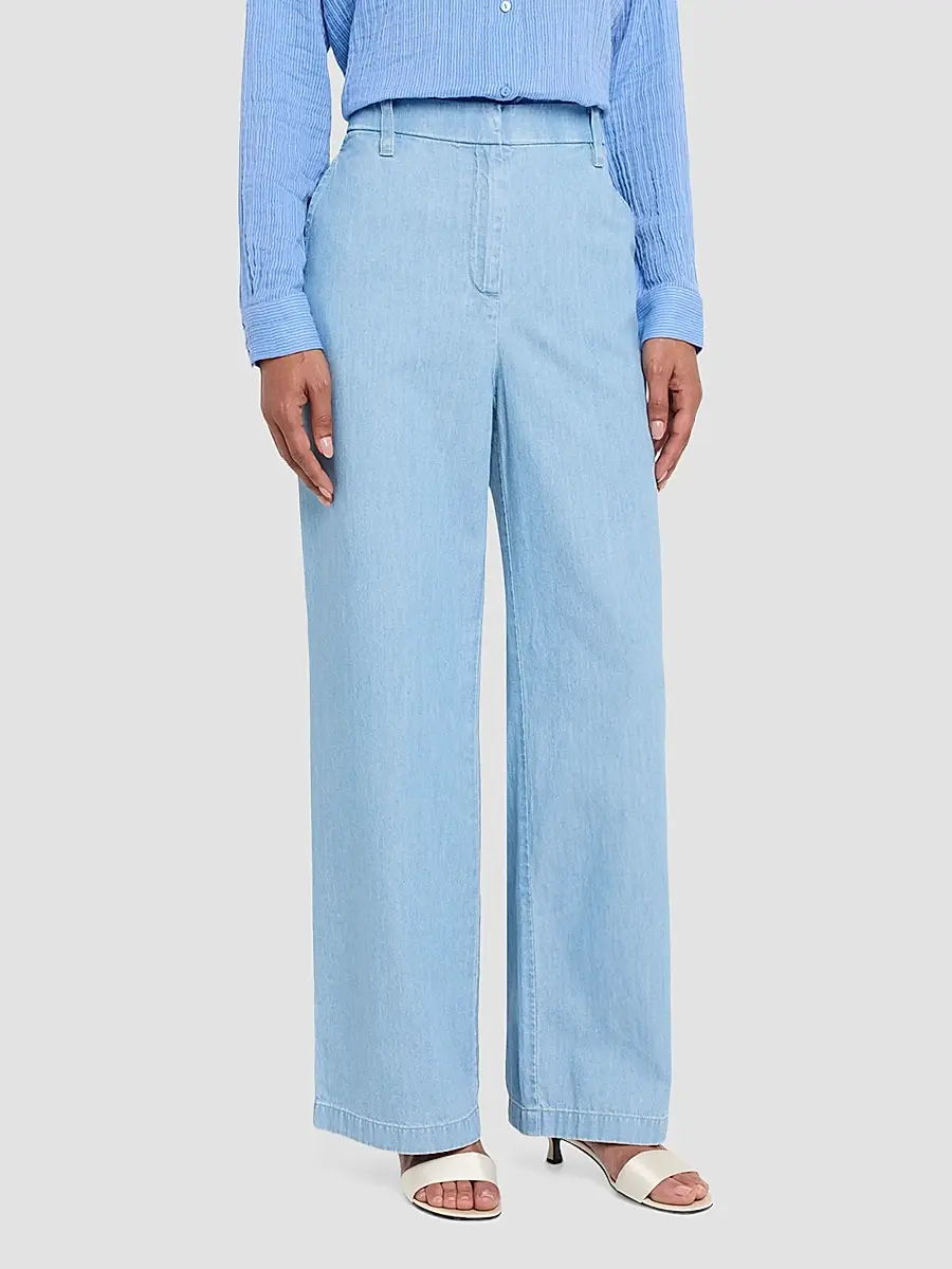 Eileen Fisher Women's Denim Full-Length Trousers | Thumbnail 4 Eileen Fisher Women's Denim Full-Length Trousers | Thumbnail 4