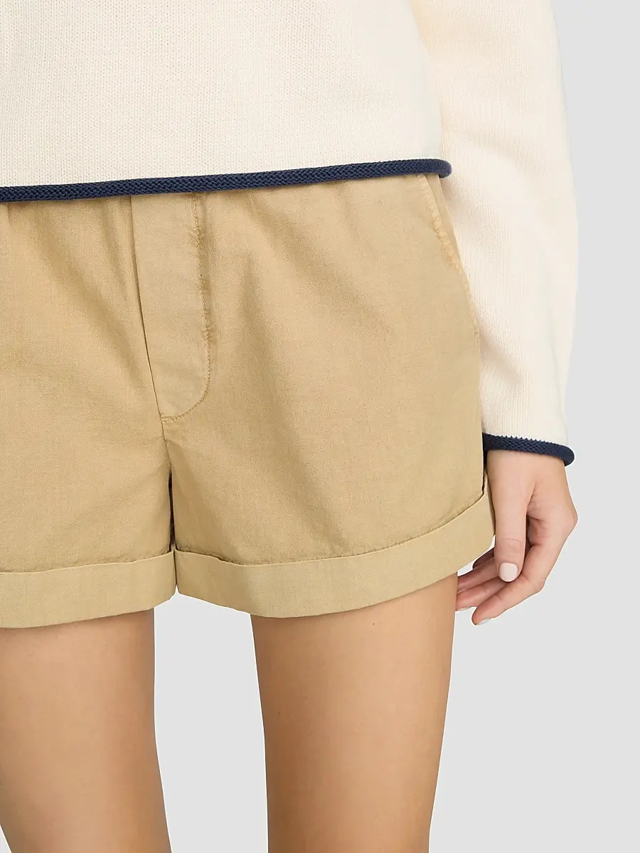 Frame Women's x Sotheby's Cuffed Cotton Shorts | Thumbnail 3 Frame Women's x Sotheby's Cuffed Cotton Shorts | Thumbnail 3