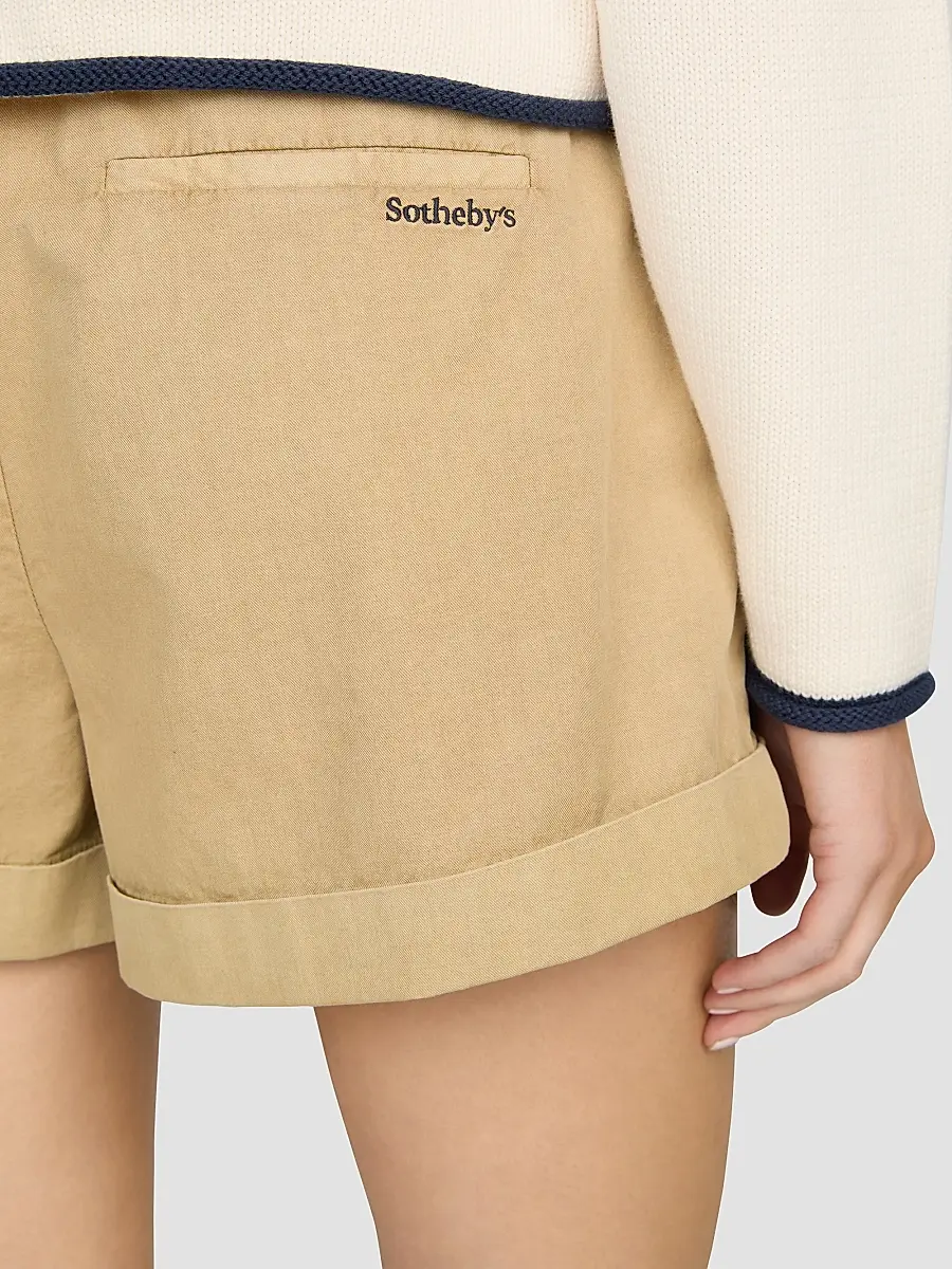 Frame Women's x Sotheby's Cuffed Cotton Shorts | Thumbnail 4 Frame Women's x Sotheby's Cuffed Cotton Shorts | Thumbnail 4