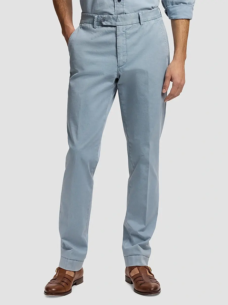Ralph Lauren Purple Label Men's Hand-Tailored Garment-Dyed Chino Trousers | Thumbnail 4 Ralph Lauren Purple Label Men's Hand-Tailored Garment-Dyed Chino Trousers | Thumbnail 4