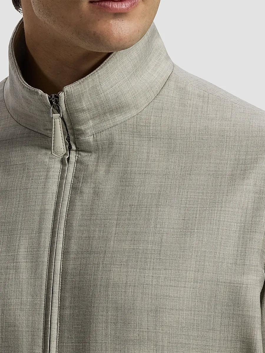 Ralph Lauren Purple Label Men's Felton Cashmere-Silk Bomber Jacket | Thumbnail 5 Ralph Lauren Purple Label Men's Felton Cashmere-Silk Bomber Jacket | Thumbnail 5