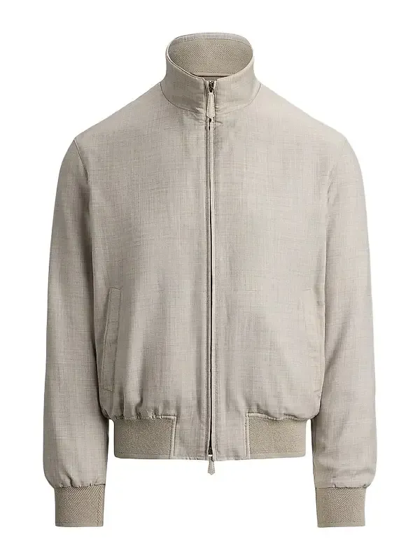 Men's Felton Cashmere-Silk Bomber Jacket