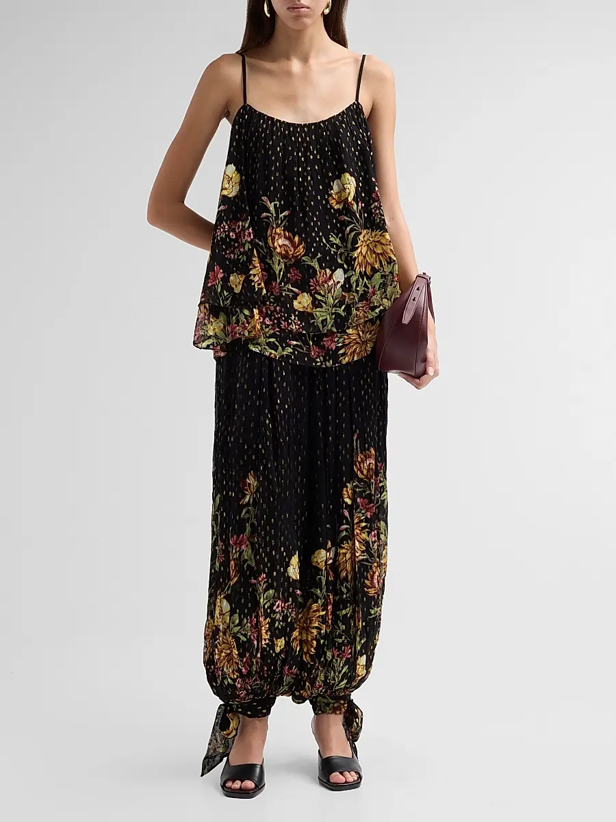 Hemant & Nandita Women's Floral Parachute Pants | Thumbnail 2 Hemant & Nandita Women's Floral Parachute Pants | Thumbnail 2