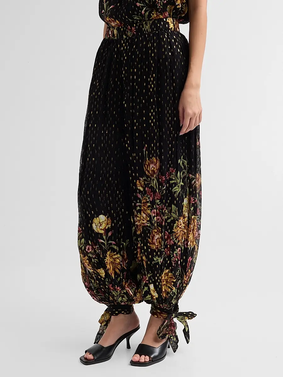 Hemant & Nandita Women's Floral Parachute Pants | Thumbnail 4 Hemant & Nandita Women's Floral Parachute Pants | Thumbnail 4