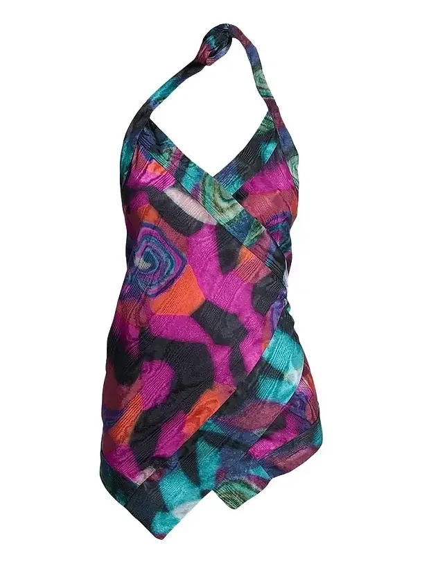 Dries Van Noten Women's Cussia Halter Wrap Top