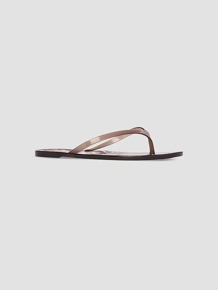 Black Suede Studio Women's Crystal Snake PVC Flip Flops | Thumbnail 2 Black Suede Studio Women's Crystal Snake PVC Flip Flops | Thumbnail 2