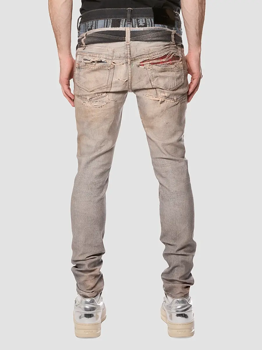 Purple Brand Men's Boxer Trompe L'Oeil Skinny Jeans | Thumbnail 2
