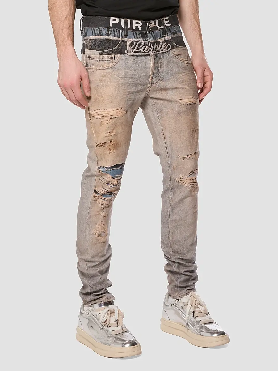 Purple Brand Men's Boxer Trompe L'Oeil Skinny Jeans | Thumbnail 4