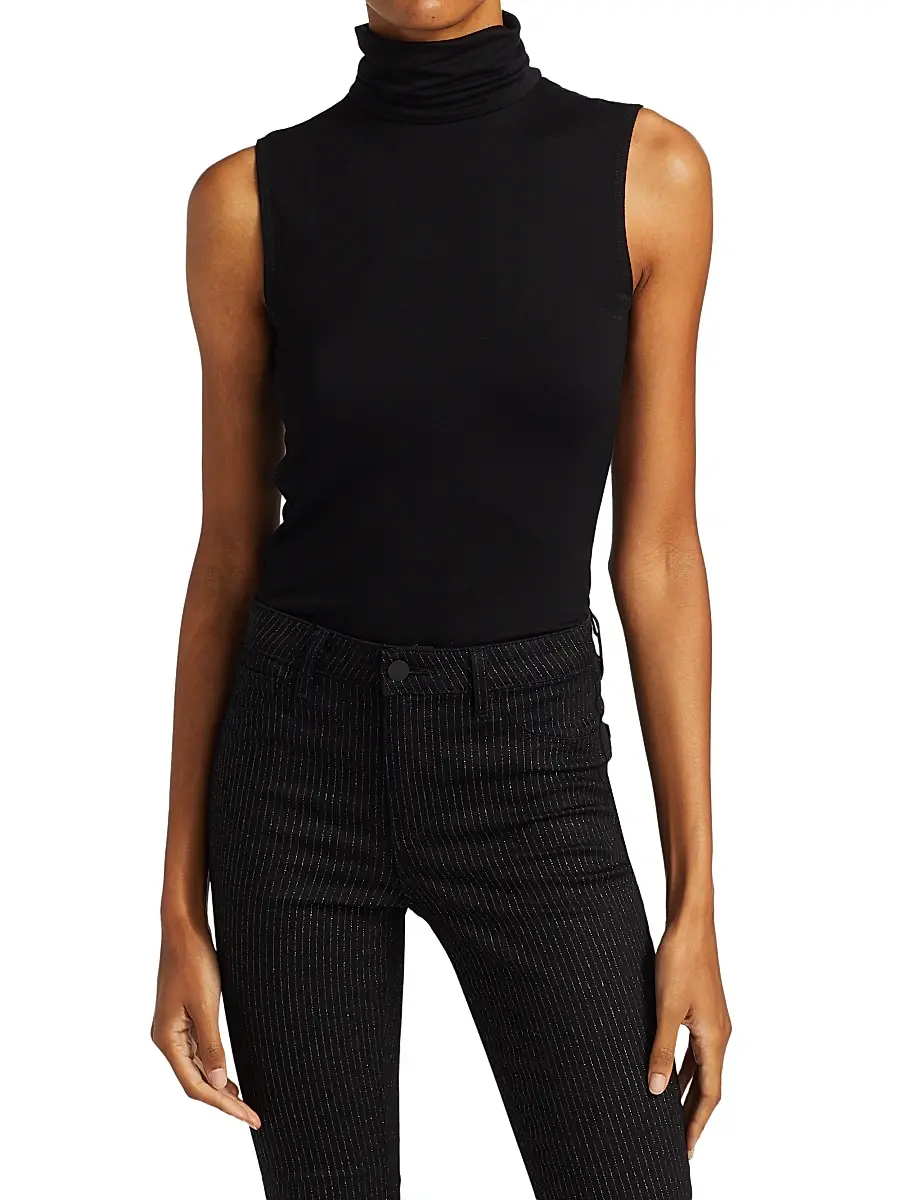 L'Agence Women's Ceci Sleeveless Turtleneck | Thumbnail 3