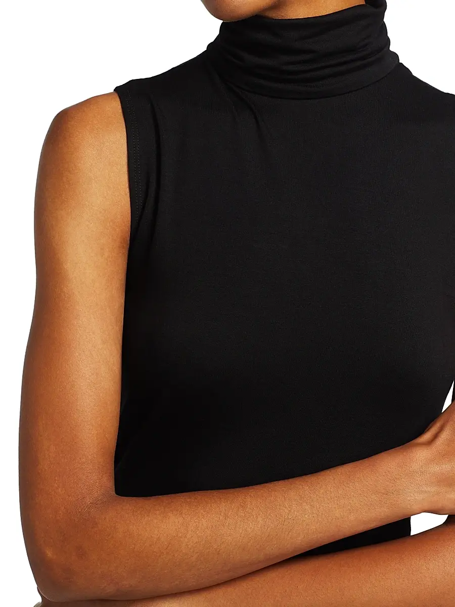 L'Agence Women's Ceci Sleeveless Turtleneck | Thumbnail 6