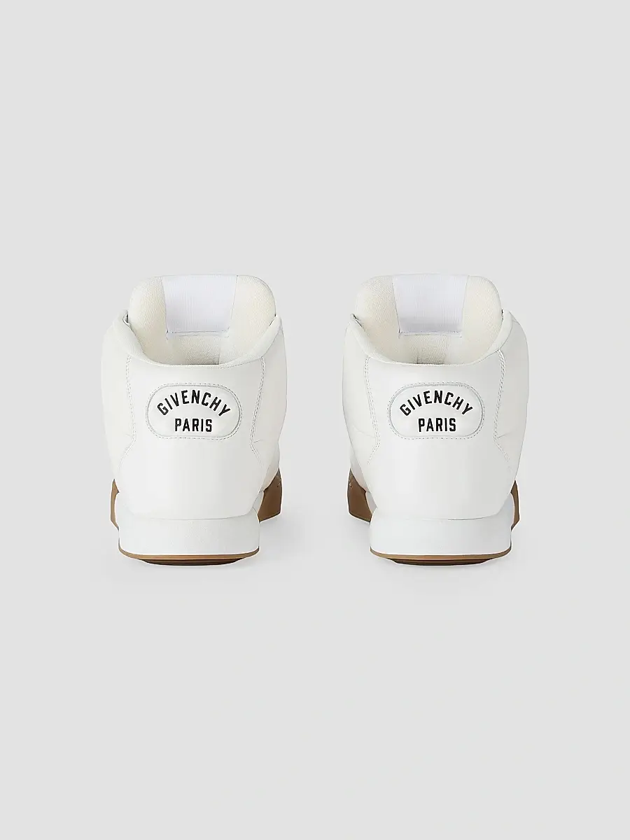 Givenchy Men's Puffy Yard Mid-Top Sneakers in Nappa Leather - White | Thumbnail 4 Givenchy Men's Puffy Yard Mid-Top Sneakers in Nappa Leather - White | Thumbnail 4
