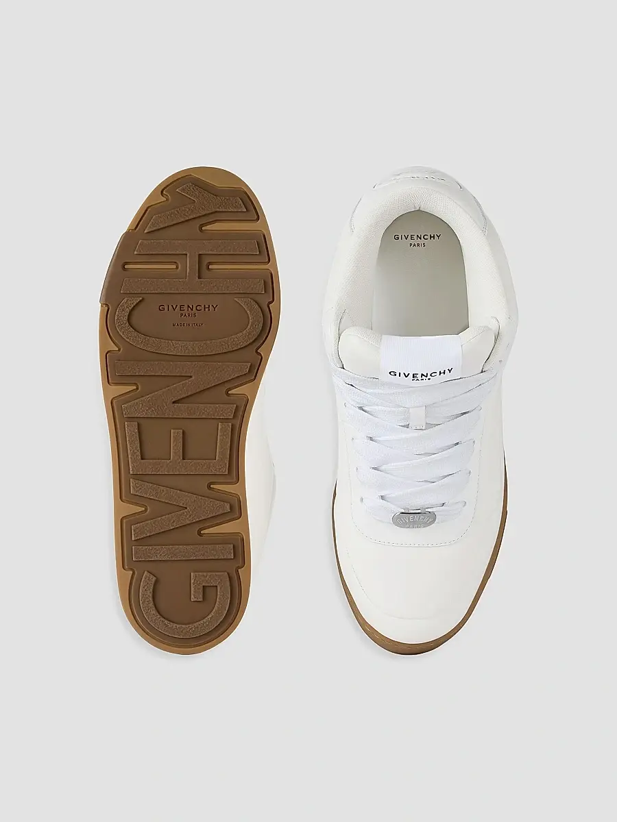 Givenchy Men's Puffy Yard Mid-Top Sneakers in Nappa Leather - White | Thumbnail 6 Givenchy Men's Puffy Yard Mid-Top Sneakers in Nappa Leather - White | Thumbnail 6