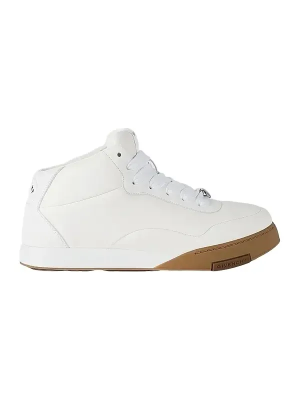 Men's Puffy Yard Mid-Top Sneakers in Nappa Leather - White Men's Puffy Yard Mid-Top Sneakers in Nappa Leather - White
