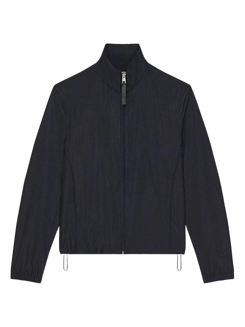 Givenchy Men's Striped Blouson Jacket in Wool - Navy
