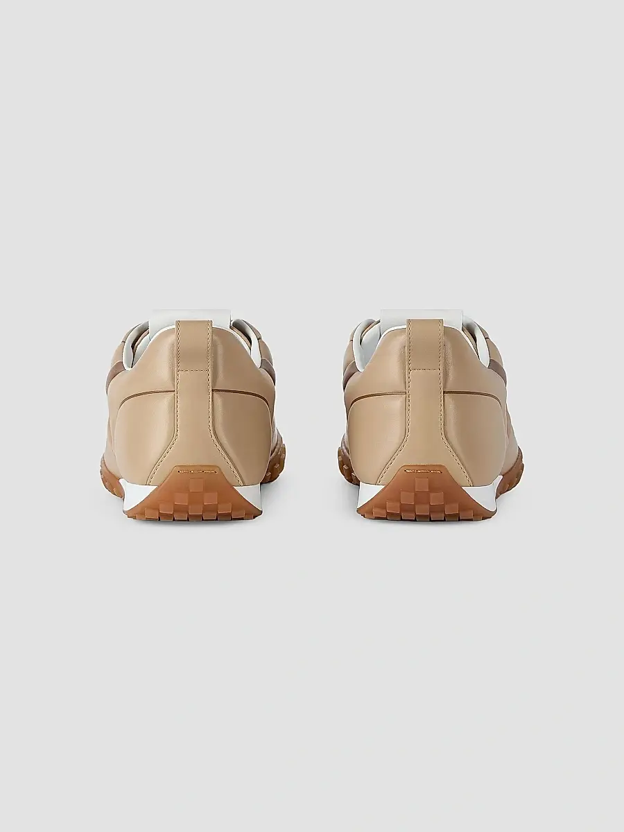 Givenchy Men's Glide Sneakers in Leather - Beige Brown | Thumbnail 4 Givenchy Men's Glide Sneakers in Leather - Beige Brown | Thumbnail 4