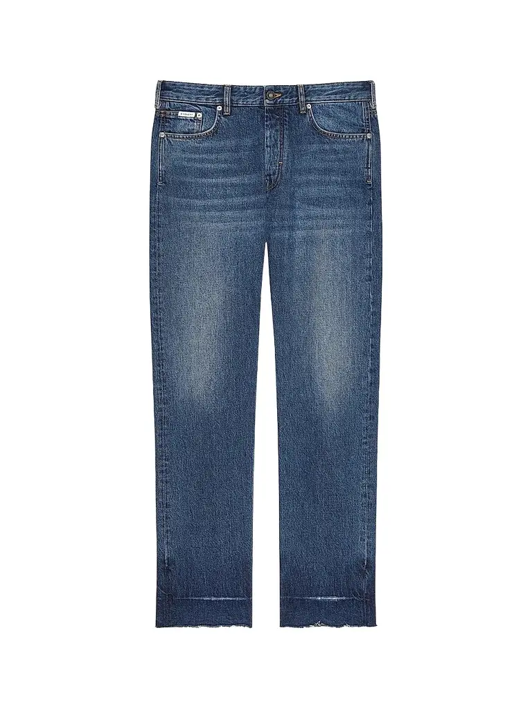 Givenchy Men's Straight Fit Jeans with Raw Details | Image 1 Givenchy Men's Straight Fit Jeans with Raw Details | Image 1