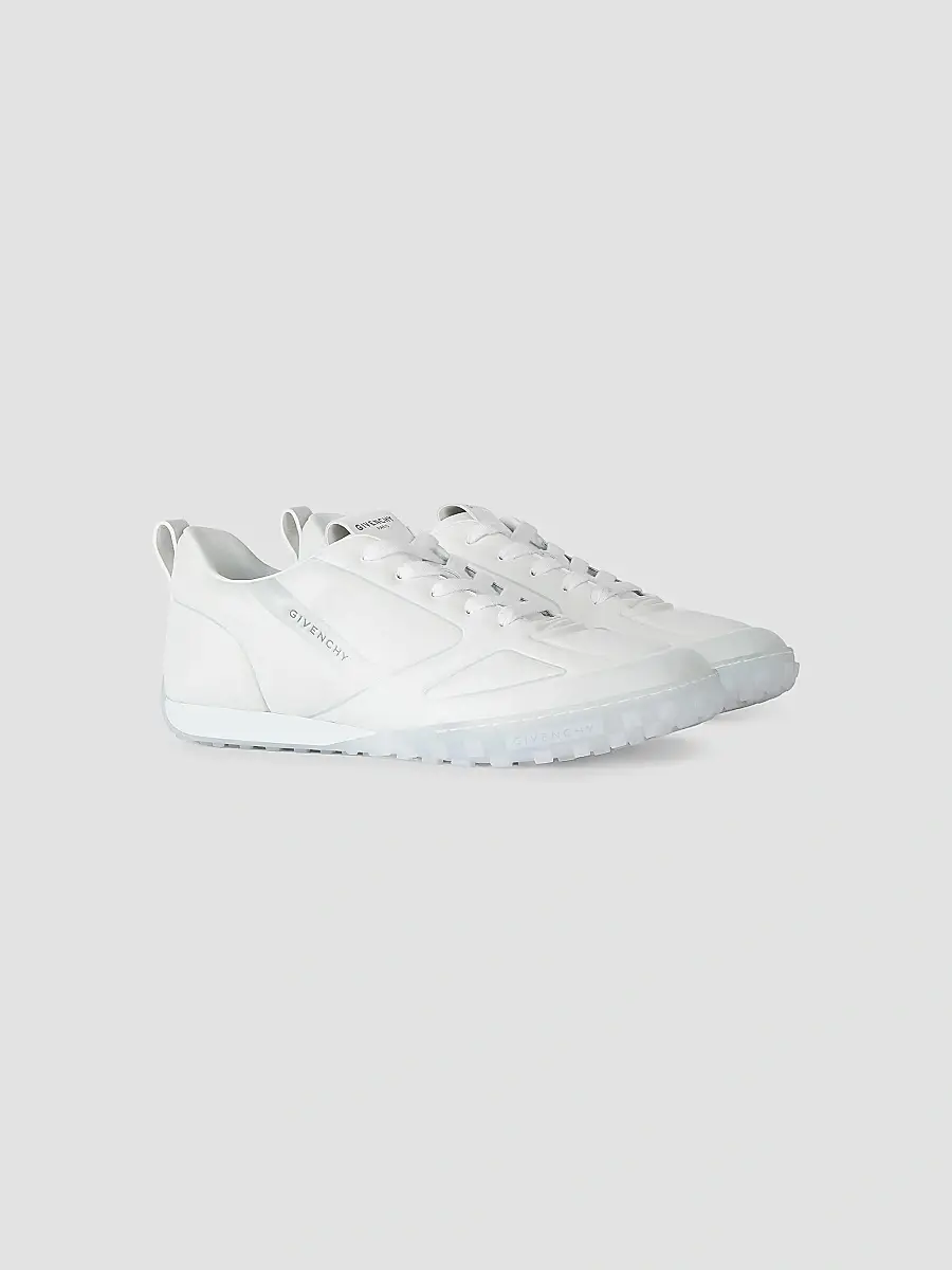 Givenchy Men's Glide Sneakers in Leather - White Grey | Thumbnail 2 Givenchy Men's Glide Sneakers in Leather - White Grey | Thumbnail 2
