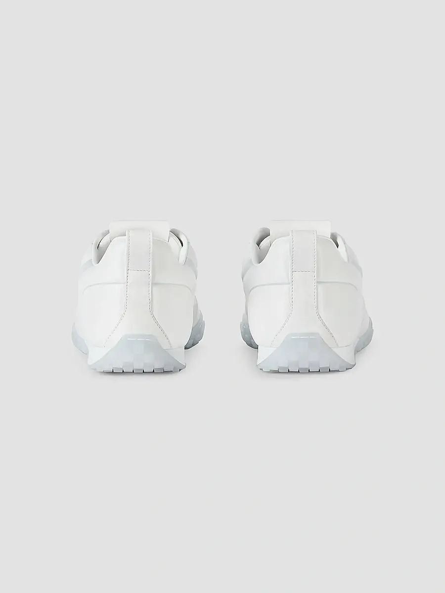 Givenchy Men's Glide Sneakers in Leather - White Grey | Thumbnail 4 Givenchy Men's Glide Sneakers in Leather - White Grey | Thumbnail 4