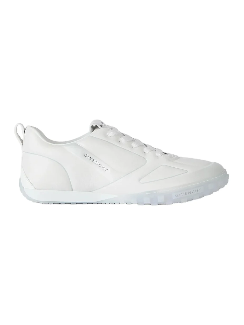 Men's Glide Sneakers in Leather - White Grey