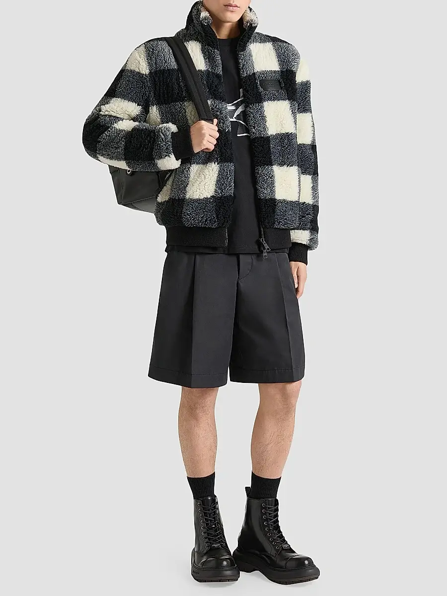 Givenchy Men's Checked Fleece Jacket | Thumbnail 2 Givenchy Men's Checked Fleece Jacket | Thumbnail 2