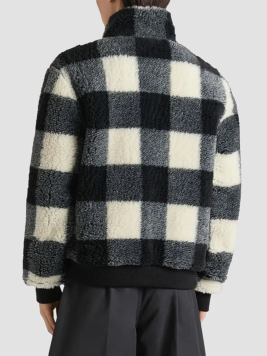 Givenchy Men's Checked Fleece Jacket | Thumbnail 4 Givenchy Men's Checked Fleece Jacket | Thumbnail 4