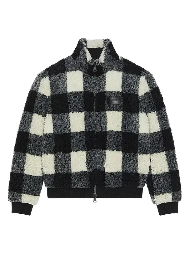 Men's Checked Fleece Jacket Men's Checked Fleece Jacket