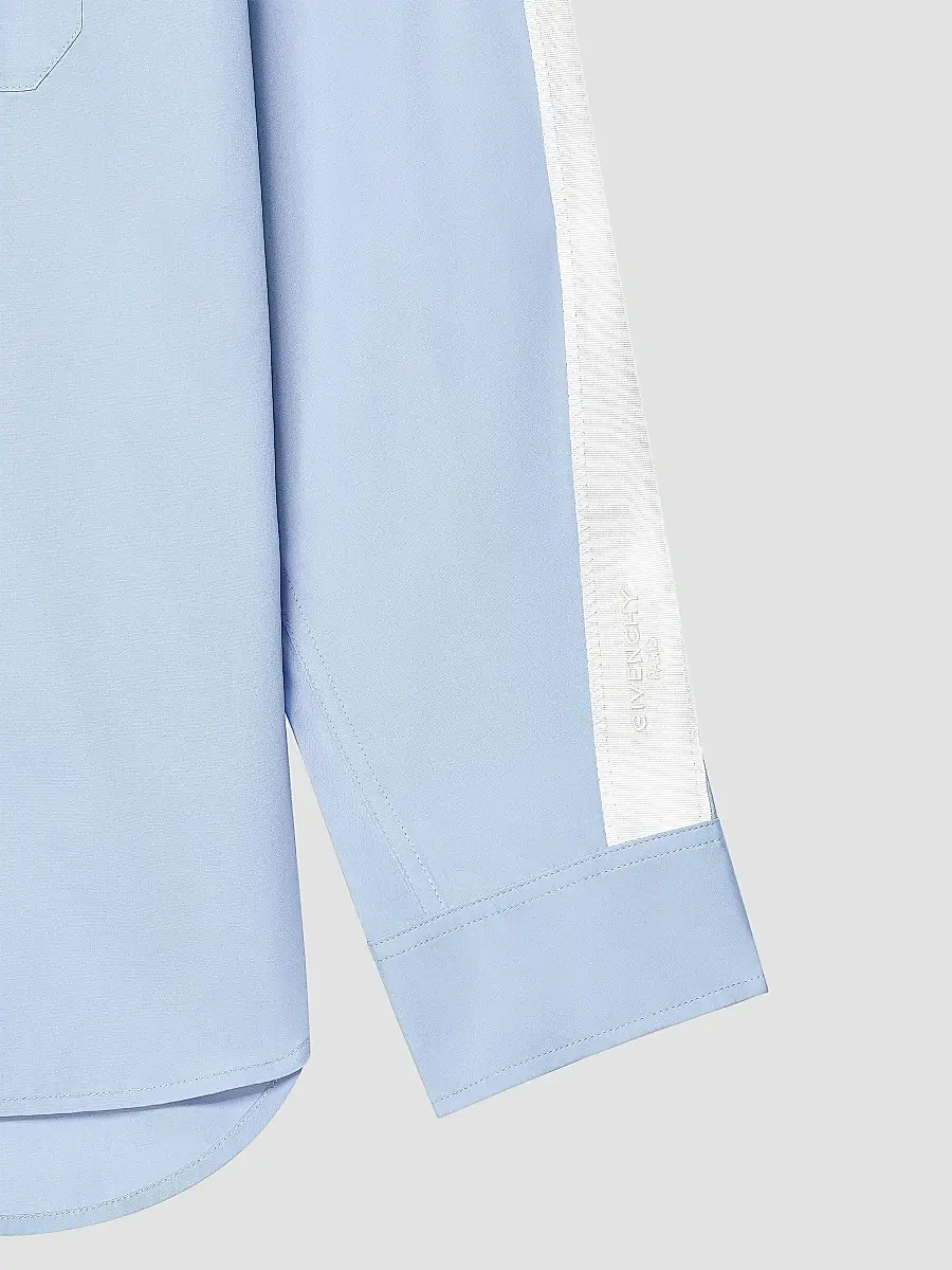Givenchy Men's Couture Seam Overshirt in Poplin with Gros Grain Detail | Thumbnail 6 Givenchy Men's Couture Seam Overshirt in Poplin with Gros Grain Detail | Thumbnail 6