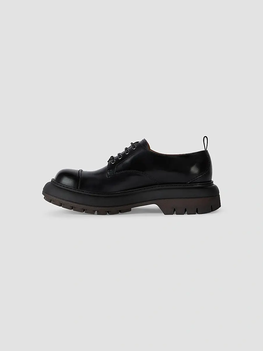 Givenchy Men's Cargo Derbies in Leather - Black | Thumbnail 3