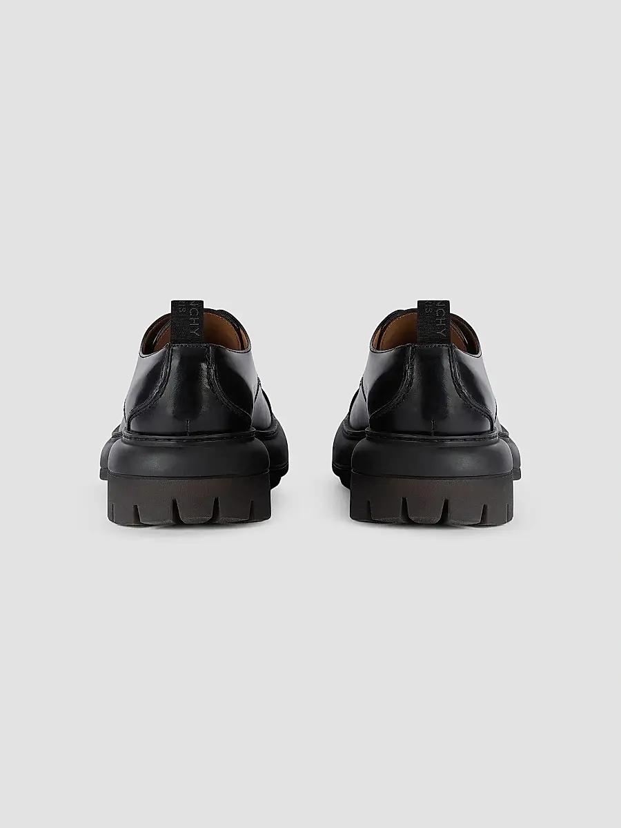 Givenchy Men's Cargo Derbies in Leather - Black | Thumbnail 4
