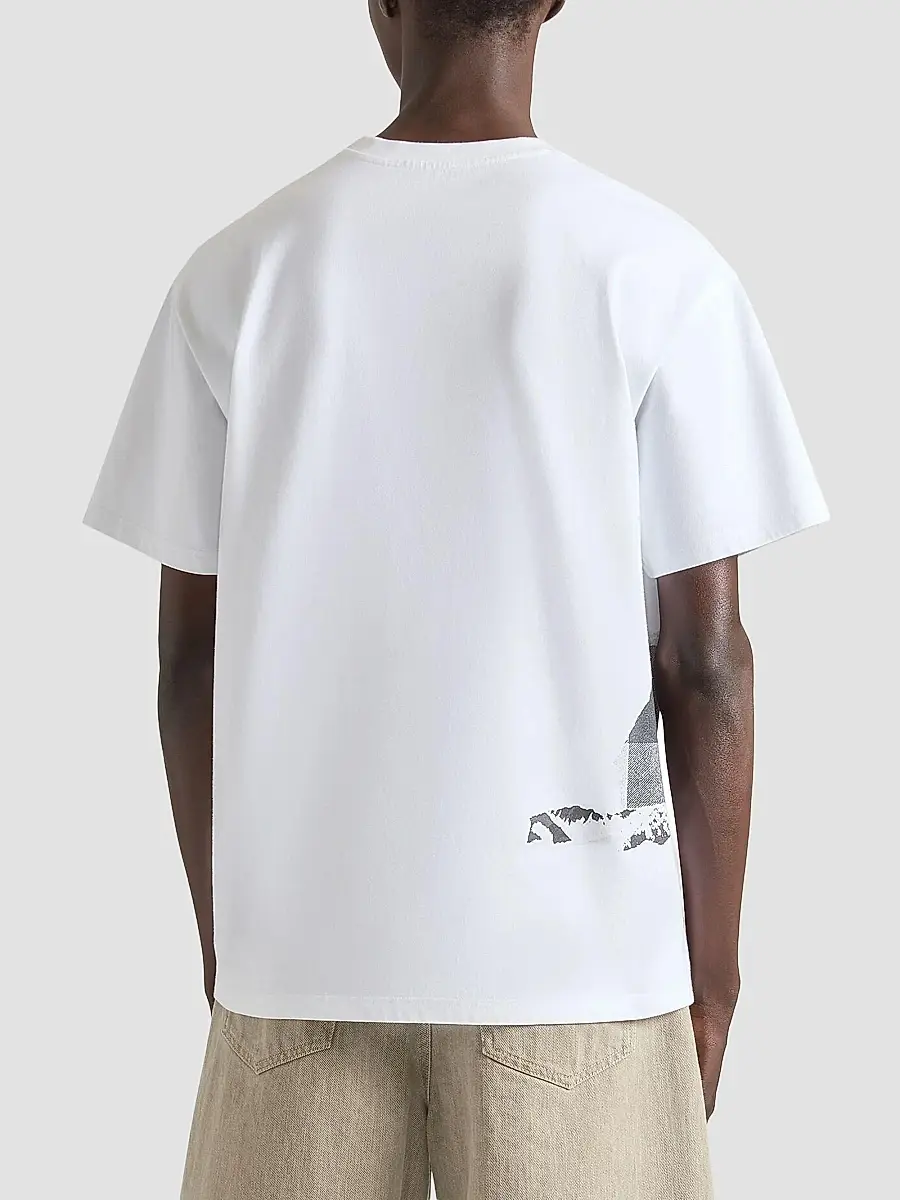 Givenchy Men's T-Shirt in Cotton with Ripped Paper Print | Thumbnail 5 Givenchy Men's T-Shirt in Cotton with Ripped Paper Print | Thumbnail 5