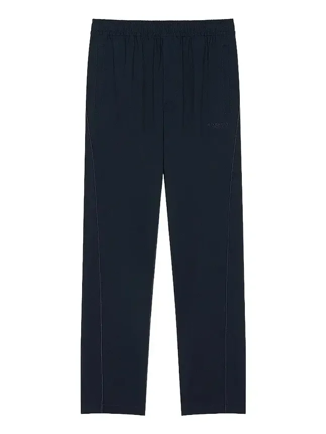 Givenchy Men's Couture Seam Joggers with Paris Embroidery - Night Blue