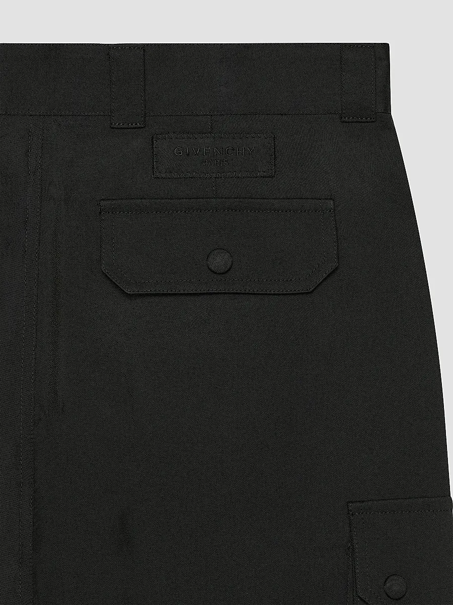 Givenchy Men's Cargo Pants in Cotton - Black | Thumbnail 5