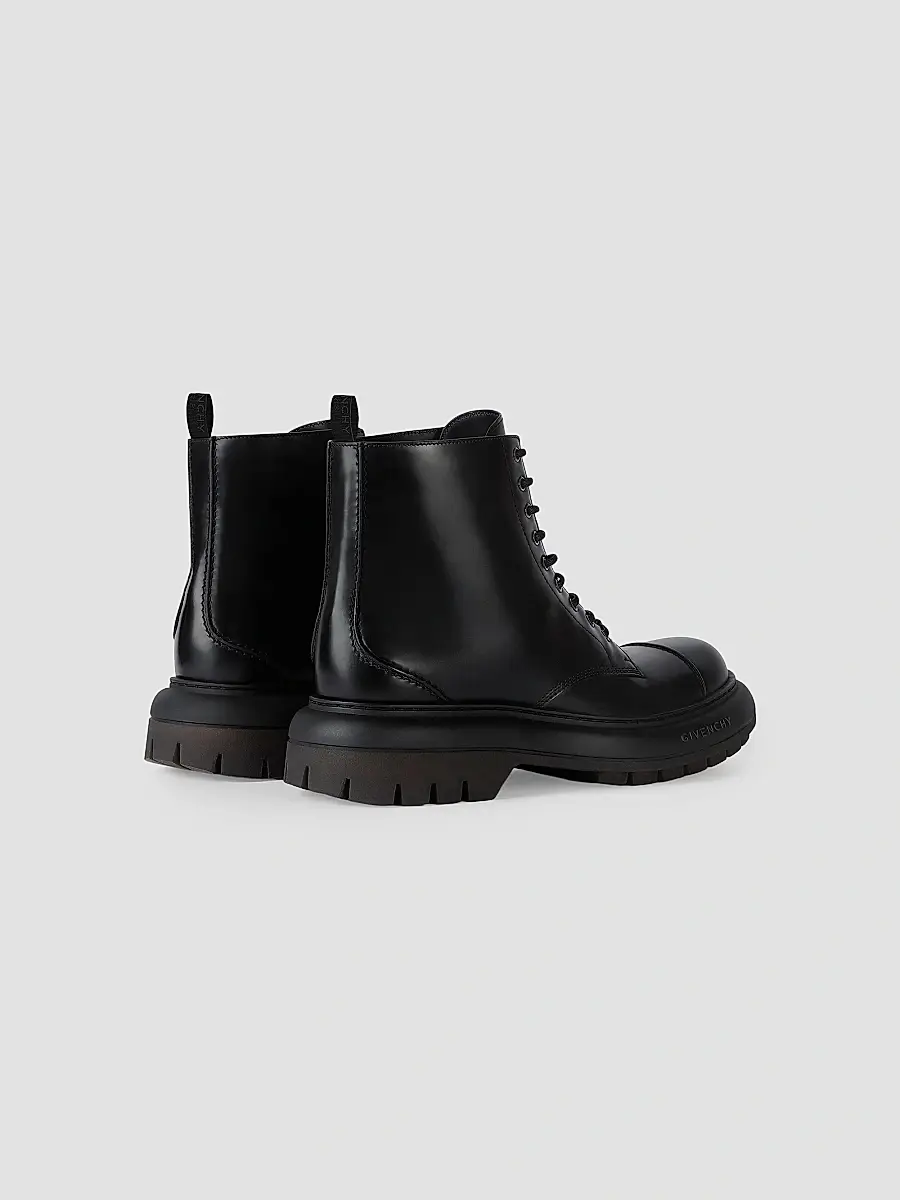 Givenchy Men's Cargo Boots in Leather - Black | Thumbnail 4 Givenchy Men's Cargo Boots in Leather - Black | Thumbnail 4