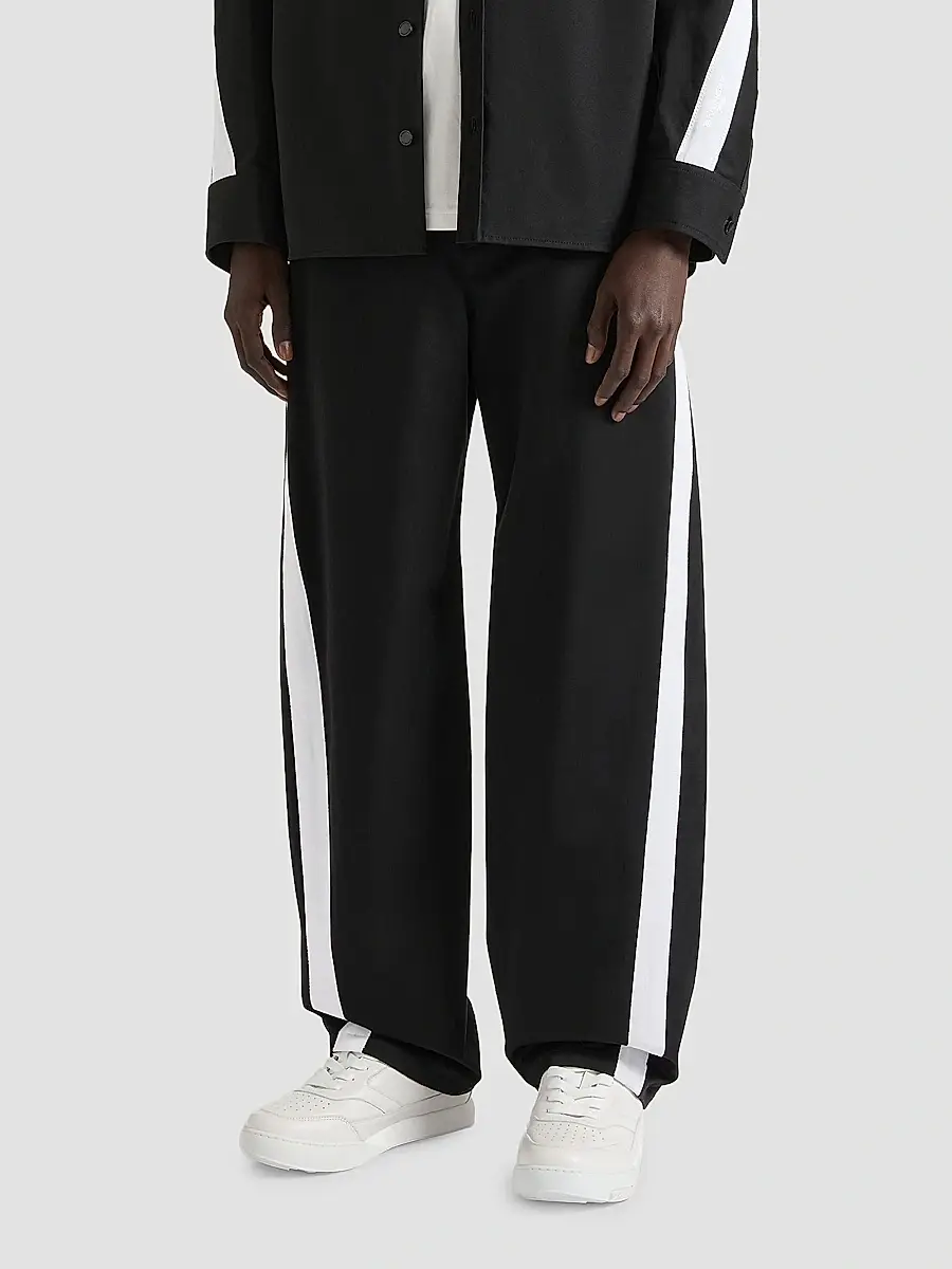 Givenchy Men's Couture Seam Pants in Cotton with Gros Grain Detail | Thumbnail 3 Givenchy Men's Couture Seam Pants in Cotton with Gros Grain Detail | Thumbnail 3