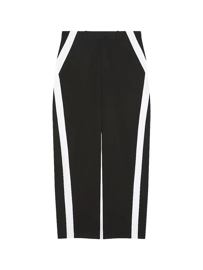 Givenchy Men's Couture Seam Pants in Cotton with Gros Grain Detail - Black - Size 38 | Image 1 Givenchy Men's Couture Seam Pants in Cotton with Gros Grain Detail - Black - Size 38 | Image 1
