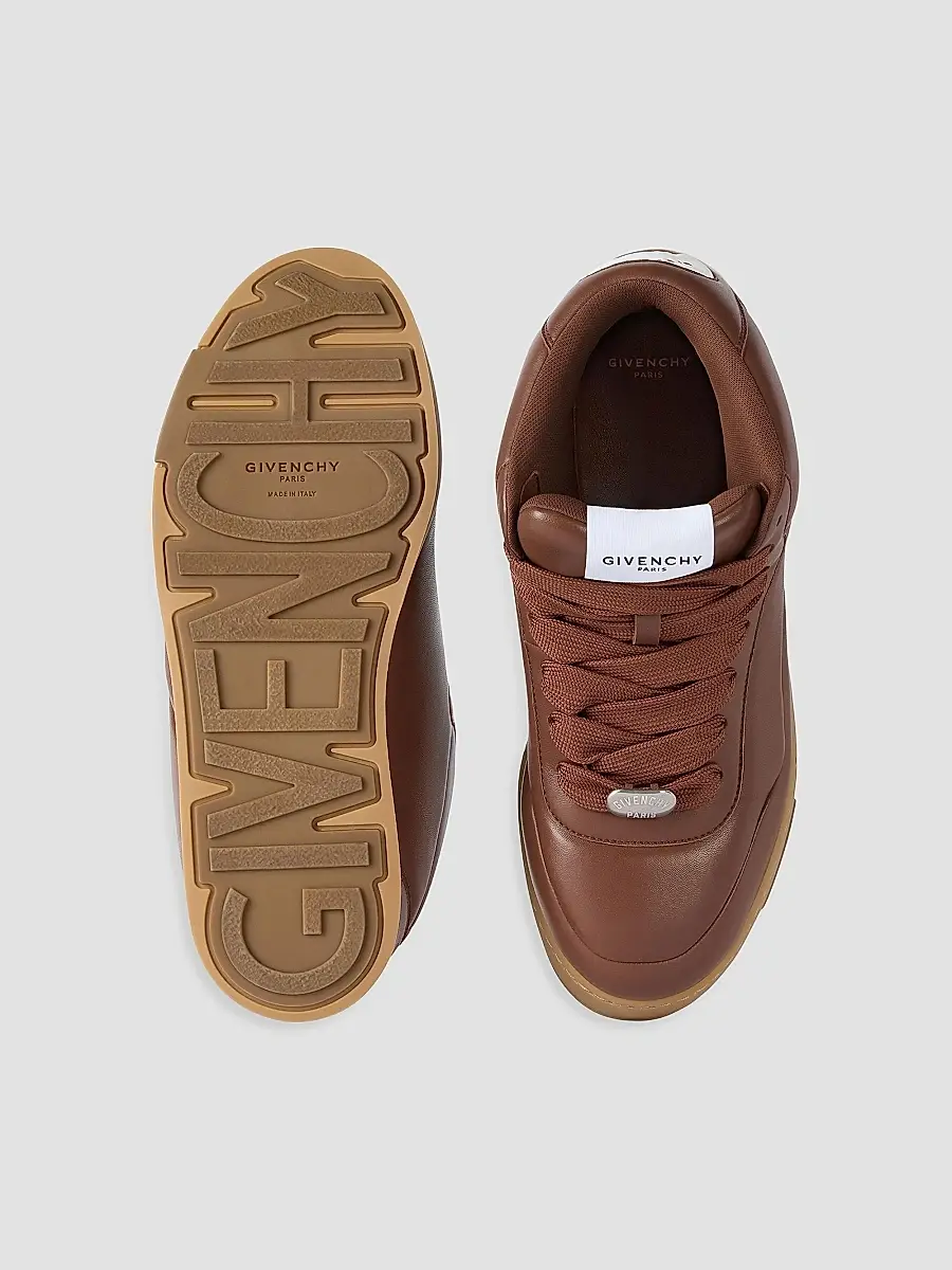 Givenchy Men's Puffy Yard Mid-Top Sneakers in Nappa Leather - Brown | Thumbnail 5 Givenchy Men's Puffy Yard Mid-Top Sneakers in Nappa Leather - Brown | Thumbnail 5