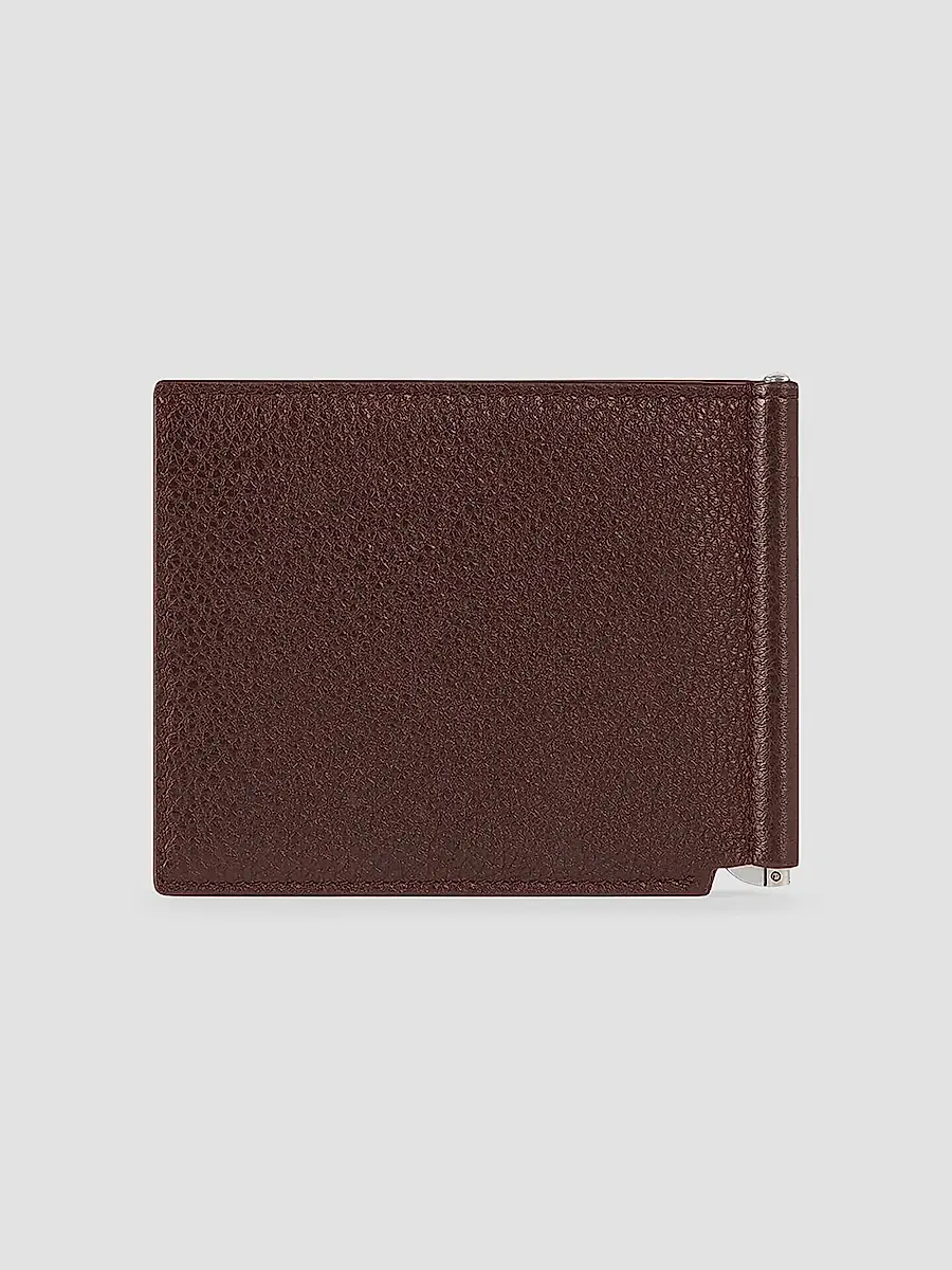 Givenchy Men's Wallet in Grained Leather with Clip - Chocolate | Thumbnail 2 Givenchy Men's Wallet in Grained Leather with Clip - Chocolate | Thumbnail 2