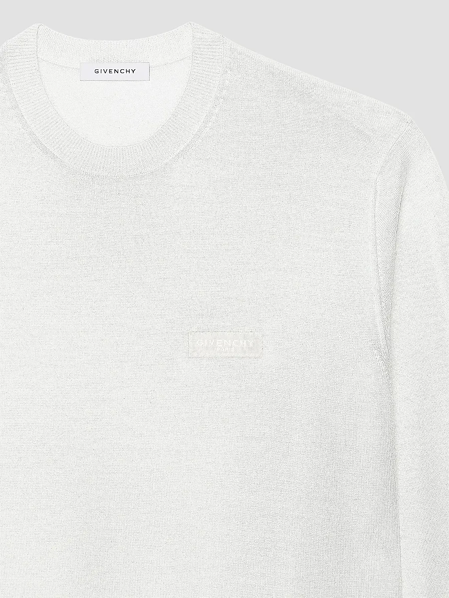 Givenchy Men's Sweater in Wool with Gros Grain Details | Thumbnail 4 Givenchy Men's Sweater in Wool with Gros Grain Details | Thumbnail 4