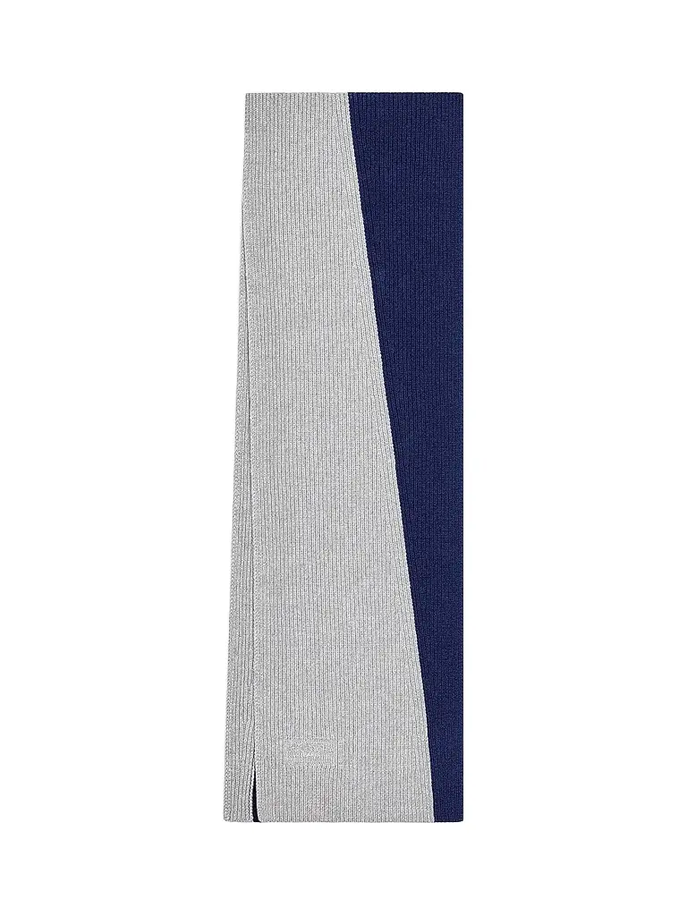 Givenchy Men's Bicolor Scarf in Wool and Cashmere - Midnight Blue Grey | Image 1 Givenchy Men's Bicolor Scarf in Wool and Cashmere - Midnight Blue Grey | Image 1