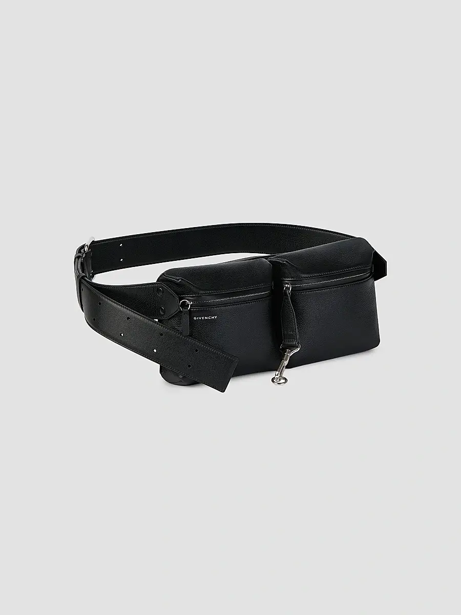 Givenchy Men's Cargo Belt Bag in Leather with Studs - Black | Thumbnail 3 Givenchy Men's Cargo Belt Bag in Leather with Studs - Black | Thumbnail 3
