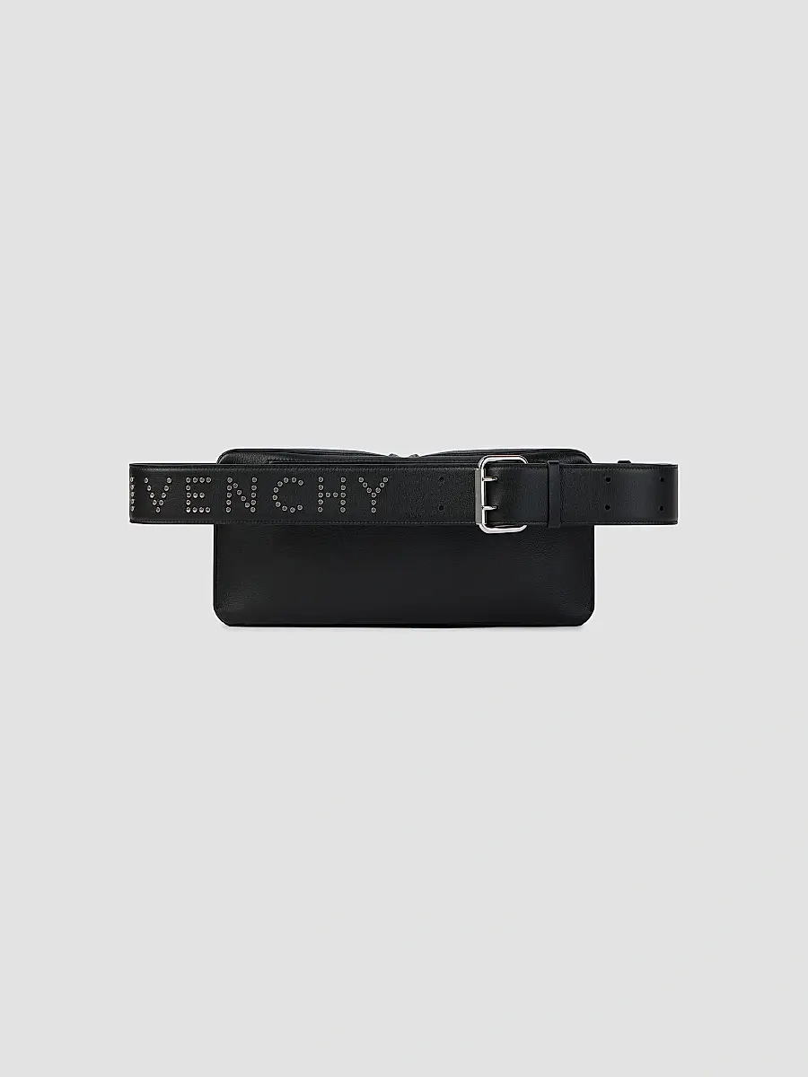 Givenchy Men's Cargo Belt Bag in Leather with Studs - Black | Thumbnail 4 Givenchy Men's Cargo Belt Bag in Leather with Studs - Black | Thumbnail 4