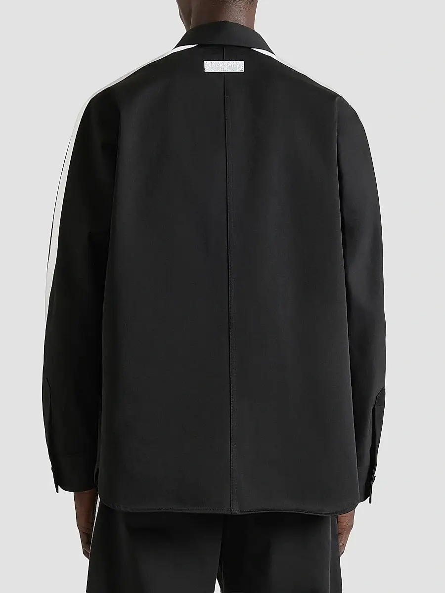 Givenchy Men's Couture Seam Overshirt in Cotton with Gros Grain Detail | Thumbnail 4 Givenchy Men's Couture Seam Overshirt in Cotton with Gros Grain Detail | Thumbnail 4