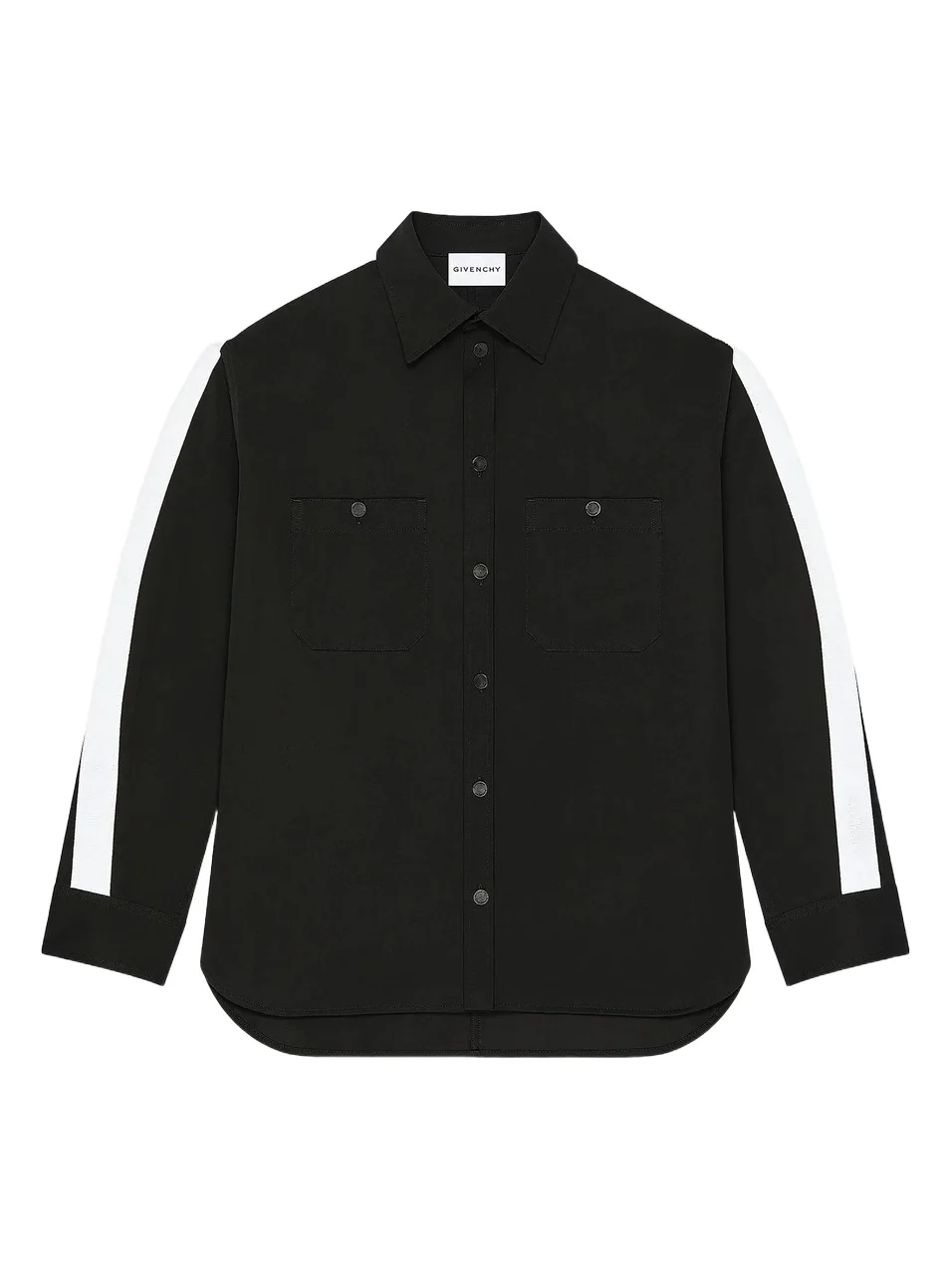 Men's Couture Seam Overshirt in Cotton with Gros Grain Detail