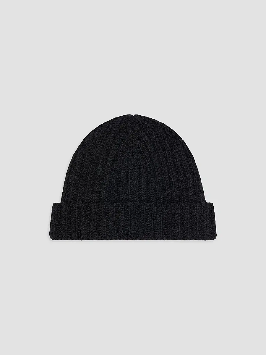 Givenchy Men's Beanie in Wool with Pin - Black | Thumbnail 2 Givenchy Men's Beanie in Wool with Pin - Black | Thumbnail 2
